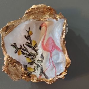 Handcrafted Oyster  Trinket Dish 🦩